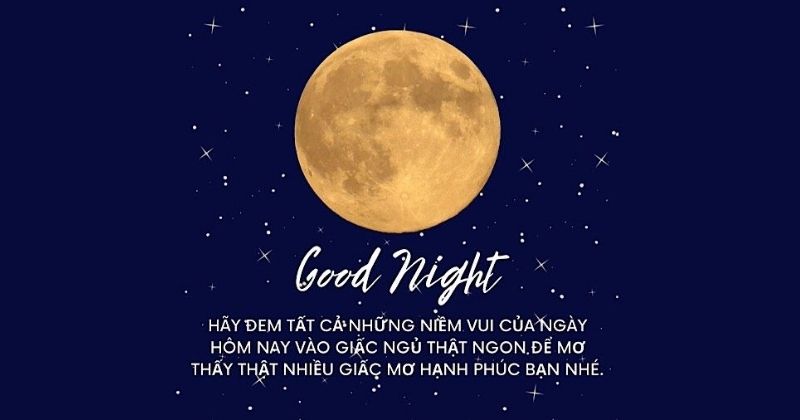 Ảnh chúc ngủ ngon có chữ ý nghĩa