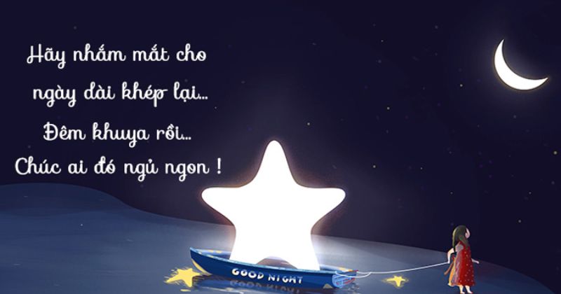 Các câu thơ chúc ngủ ngon hay