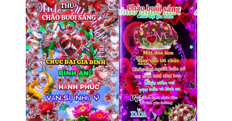 Lời chào buổi sáng dành cho gia đình